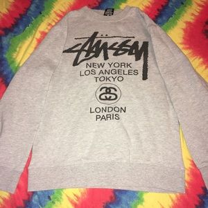 Grey Stussy Crewneck /